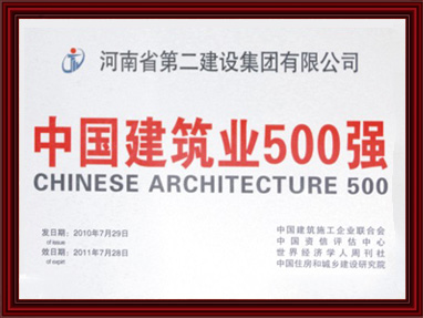 中国修建业500强