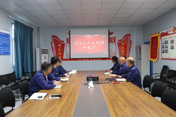 3、华能正宁项目部党支部组织寓目党的二十大精神专题授课.JPG